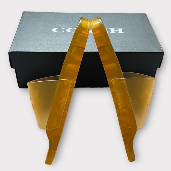 Coach Yellow Slides Size 7 Ulyssa Rubber Slide Buttercup - Picture 7 of 13